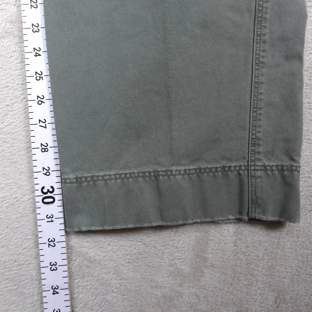 VINTAGE J Crew Cargo Pants Mens 38 32 Green Cargo Utility Cotton‎ Twill